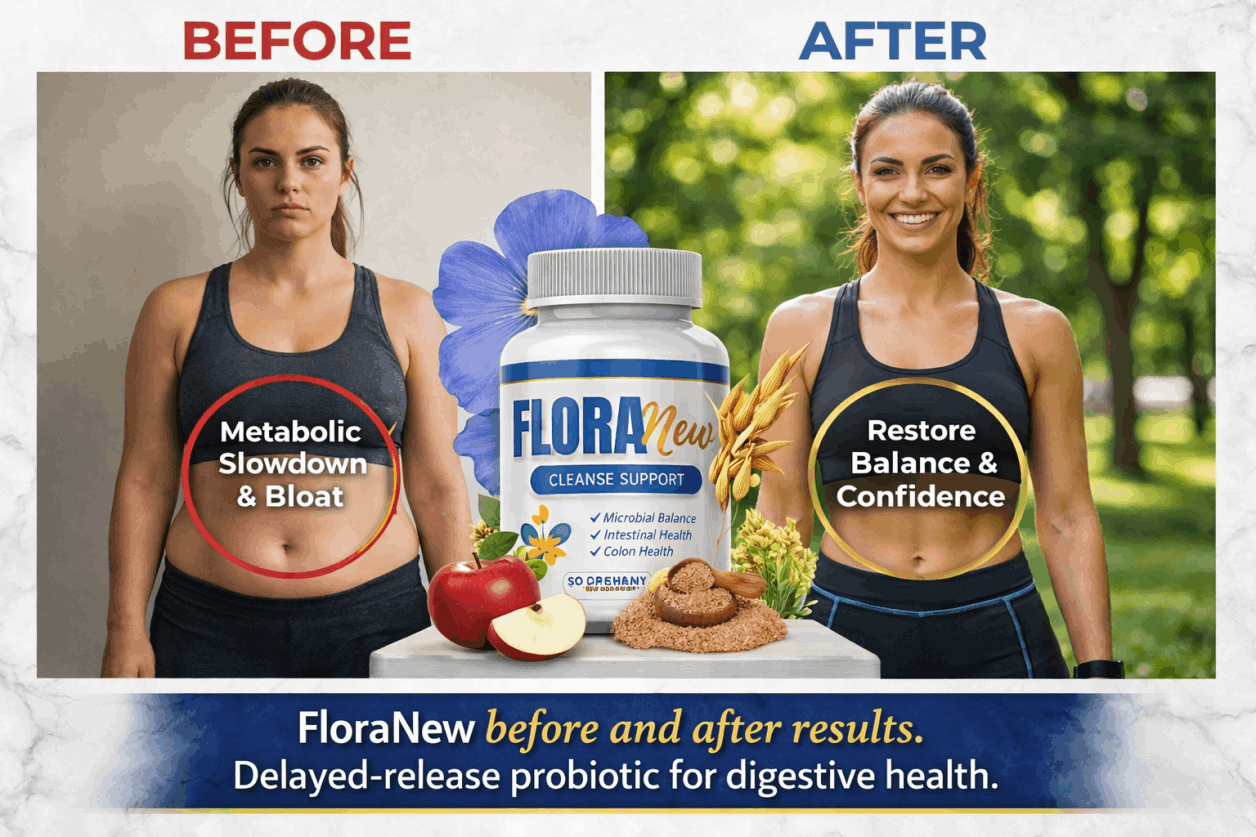 FloraNew before and after gut balance
