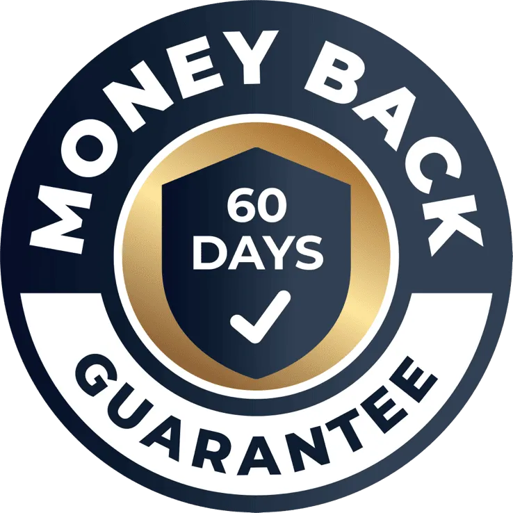 flora new 60 day money back guarantee badge